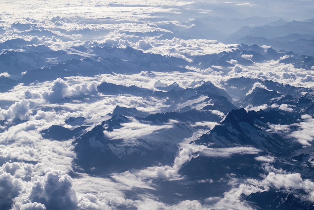 aerial photography of clouds