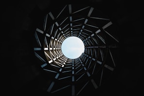 low angle photography of missile silo hole