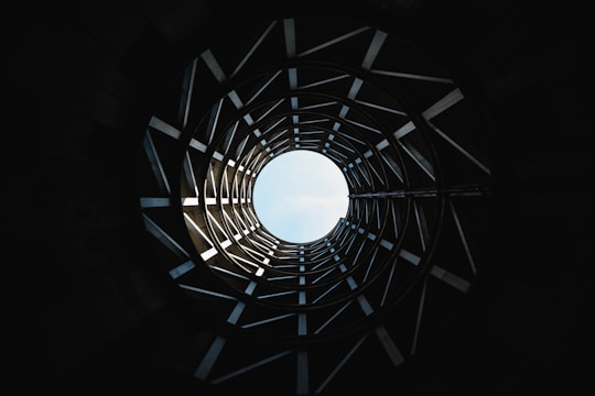 low angle photography of missile silo hole