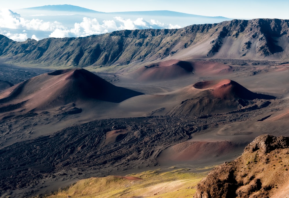 brown and red sand