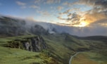 foggy mountain summit