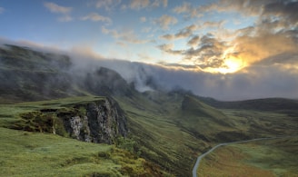 foggy mountain summit