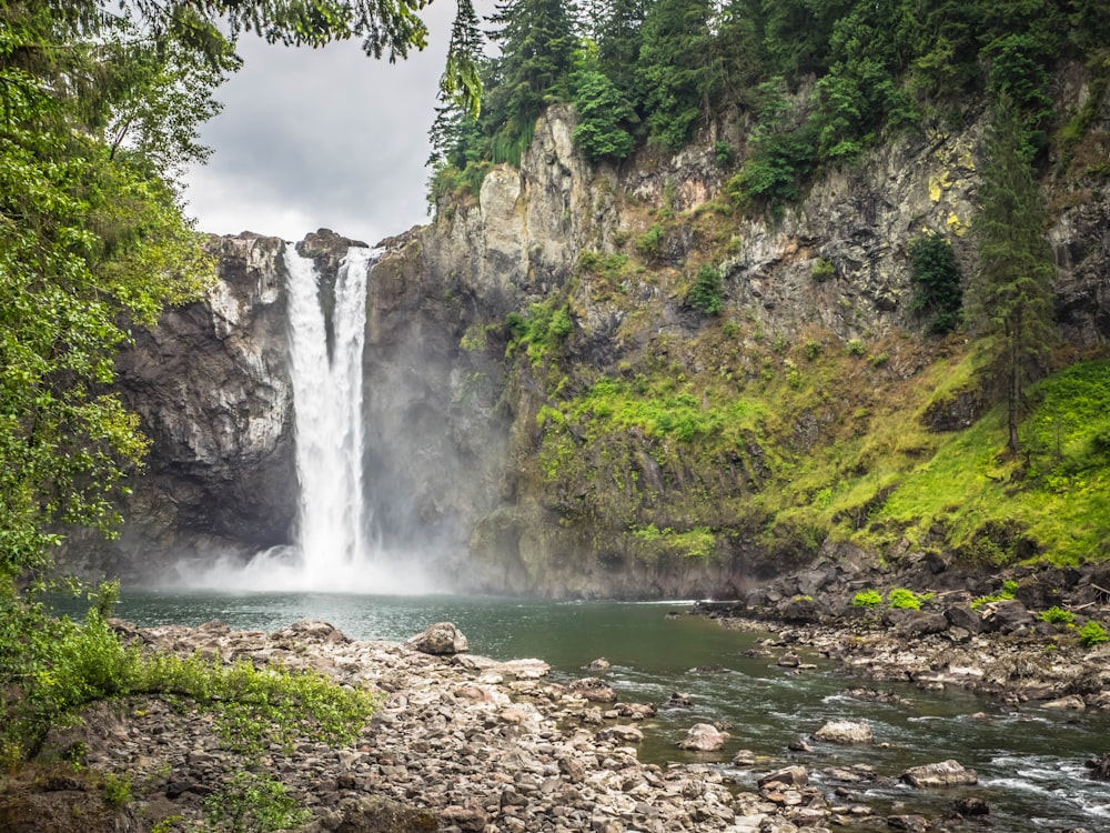 landscape waterfall