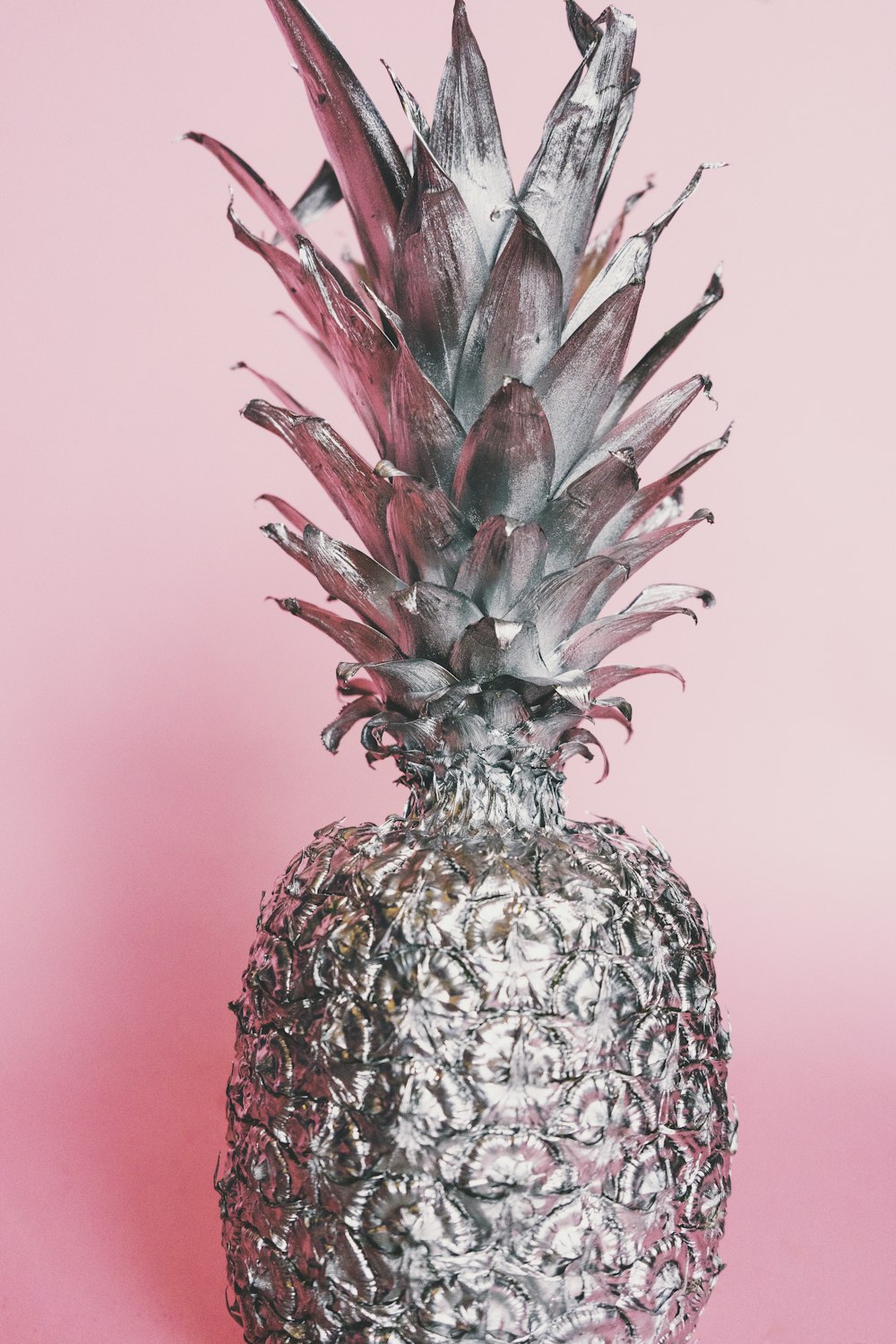 silver-colored pineapple