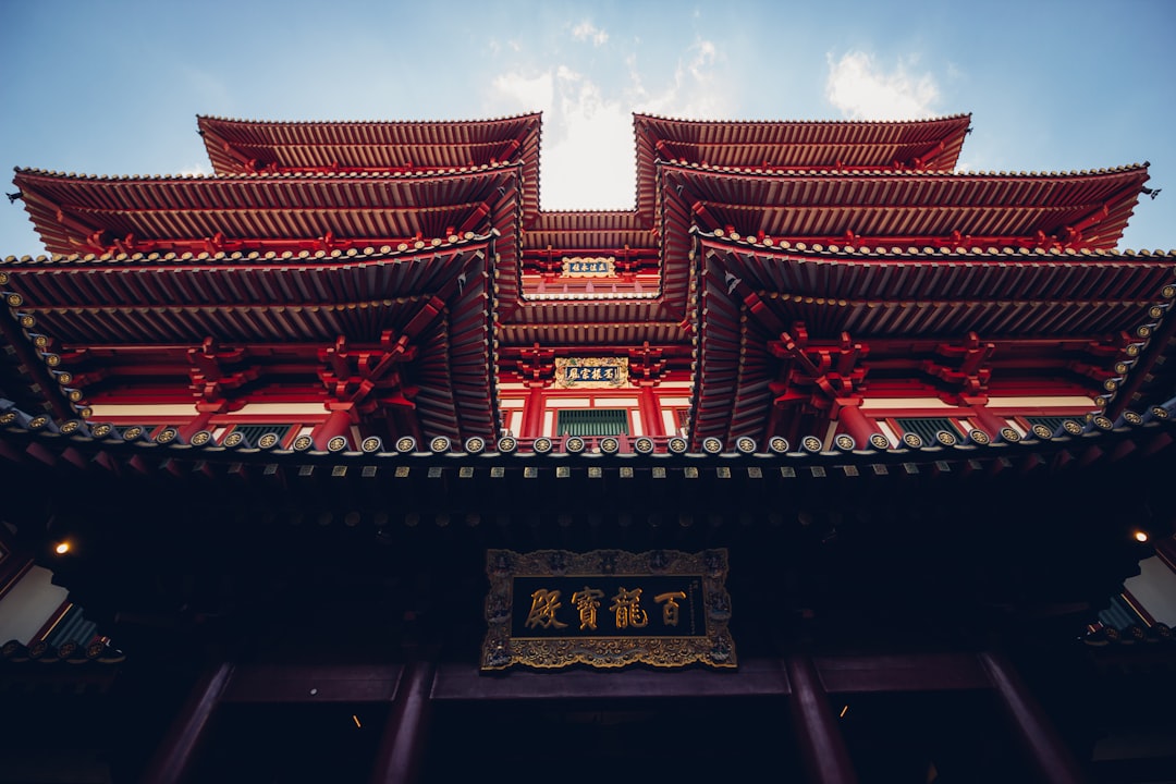 low angle photography of Pagoda temple,