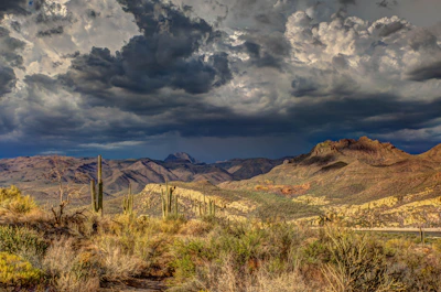 landscape photography of mountains