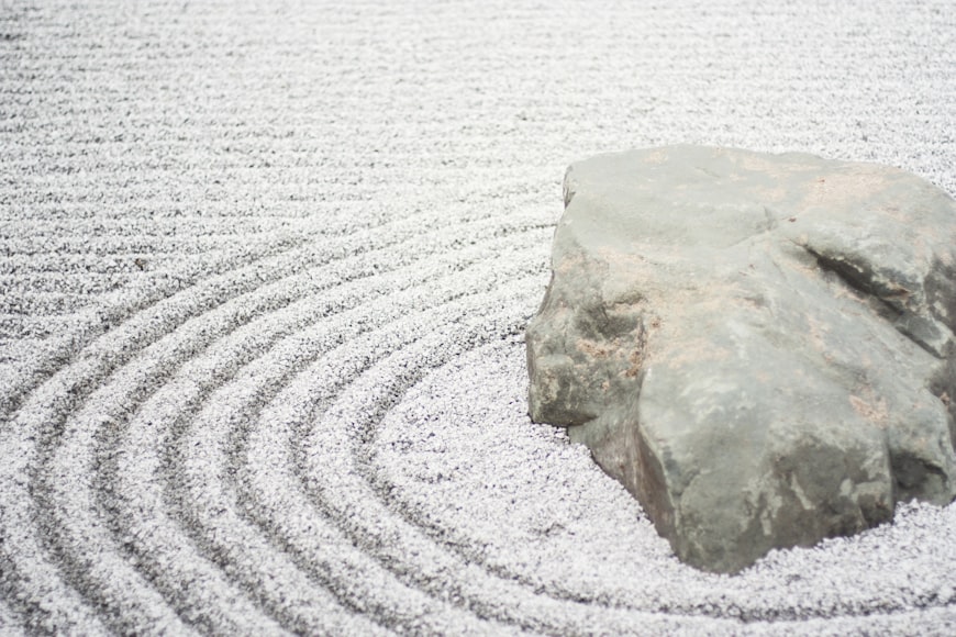 Japanese Zen-Style Dry Rock Garden