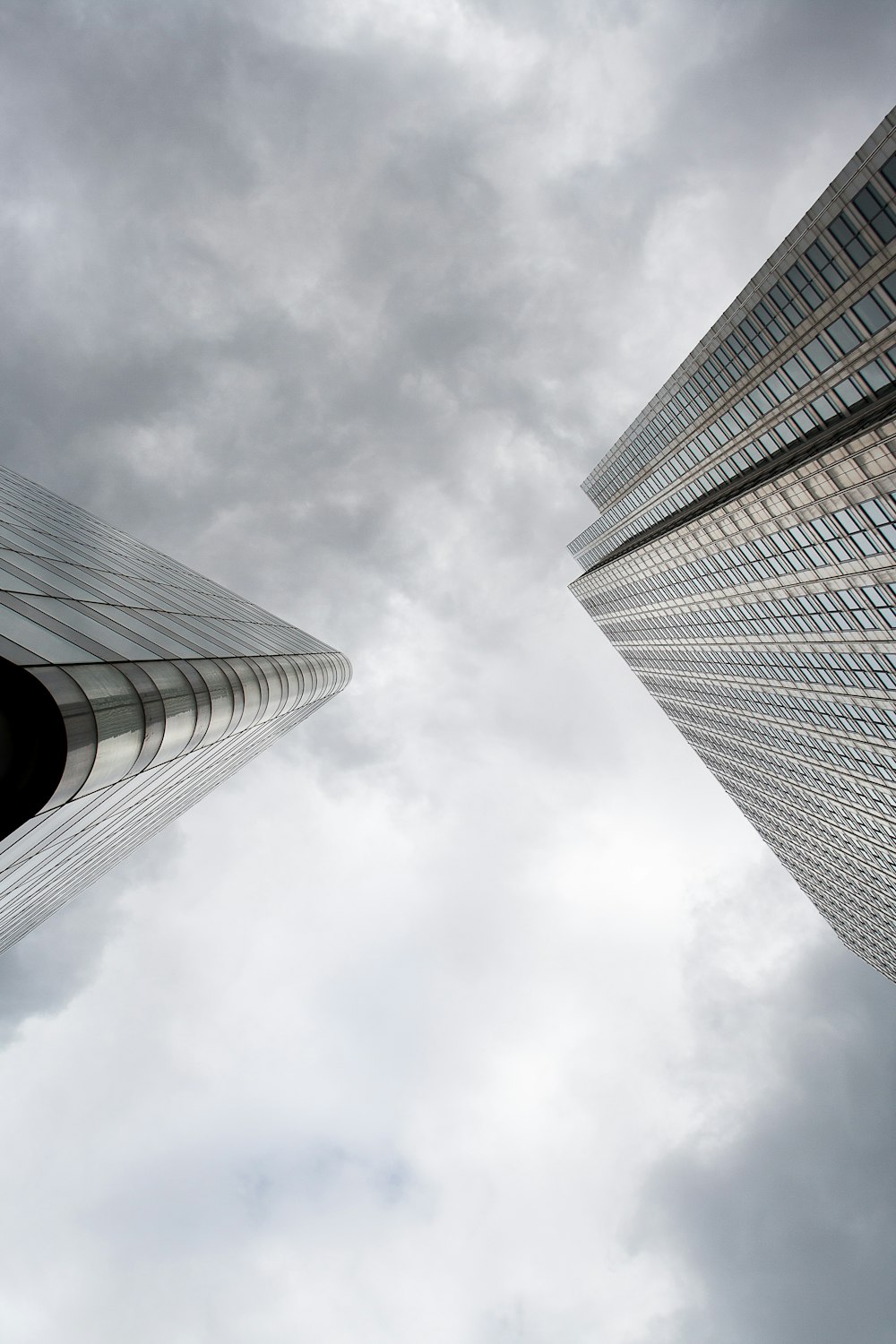 worm eye photography of high-rise building