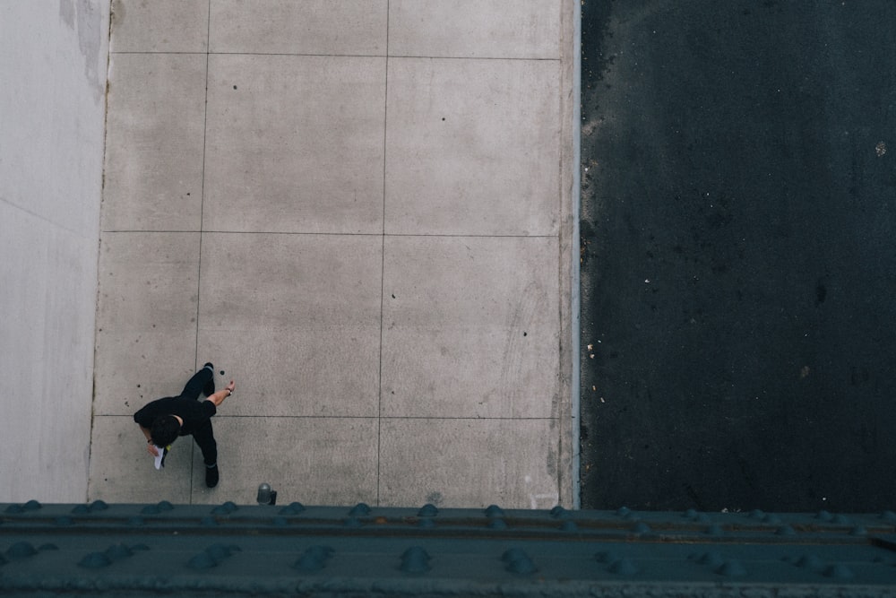 person walking on street