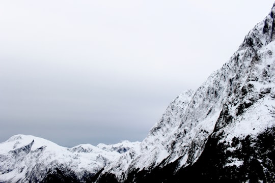 white snow-covered mountain in Otago New Zealand