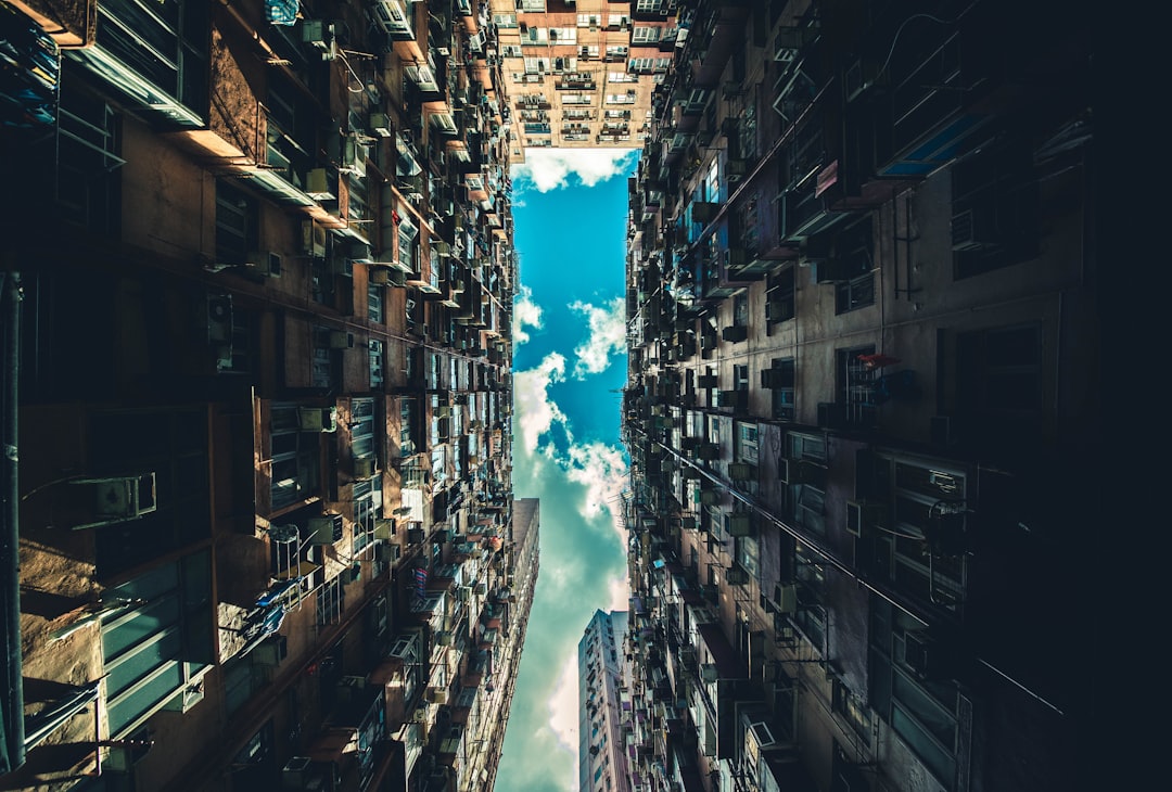 low angle photography of high-rise building,