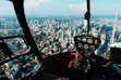 pilot taking photo of city