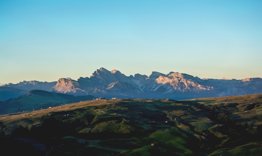 aerial photo of mountain in Schlern Italy