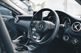 black Mercedes-Benz car interior