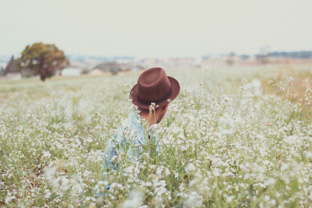 men's brown hat