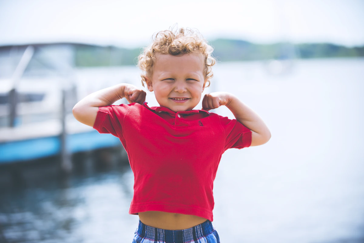 Child stepping outdoors in comfortable casual shoes