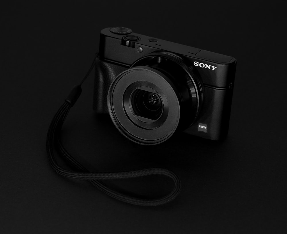 câmera Sony preta
