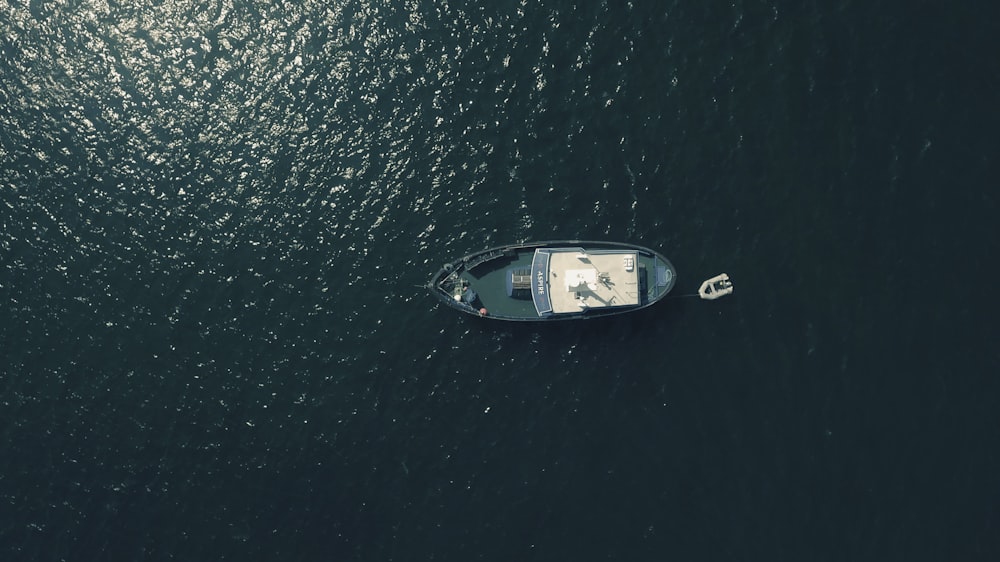 aerial photography of sailing boat in water