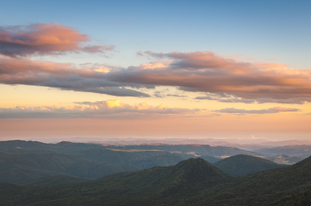 mountain at golden hour