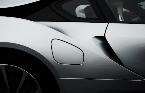 Side view of the car with the exterior package installed, emphasizing the sleek new details.