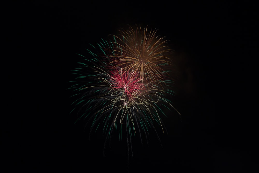 Feu d’artifice pendant la nuit