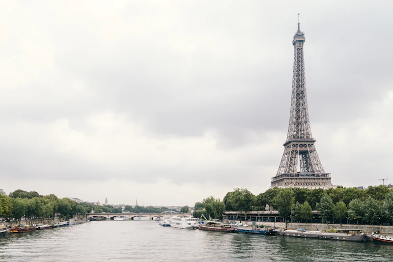 The Eiffel Tower beside the Seine, Paris