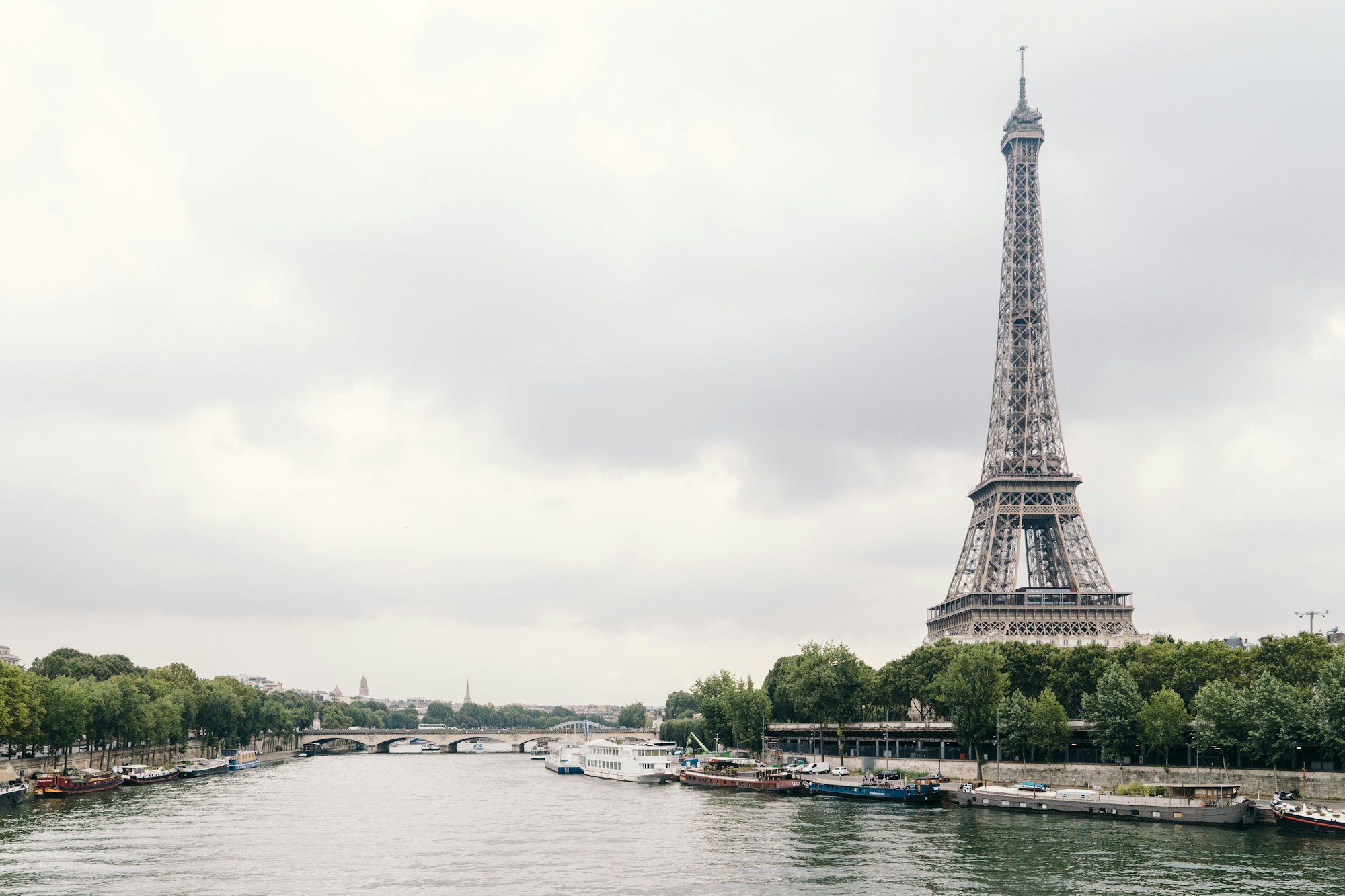 Eiffel Tower beside Seine