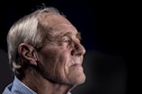 side view of man's face
