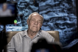 man sitting on chair