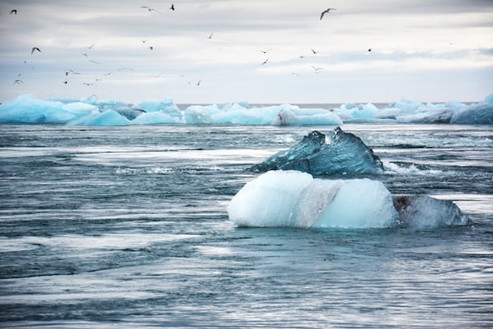 iceberg on water in Vatnajökull National Park Iceland