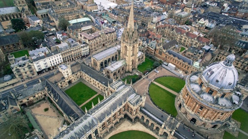 An aerial view of Sacred Heart College showcasing its architecture.