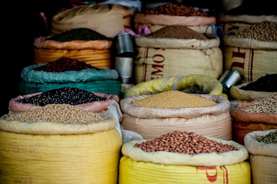 assorted food in socks beans google meet background