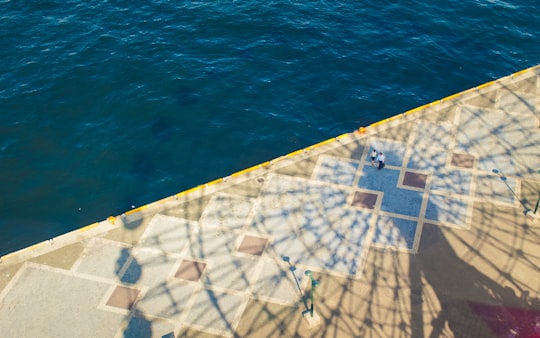 shadow next to a body of water in Kobe Japan