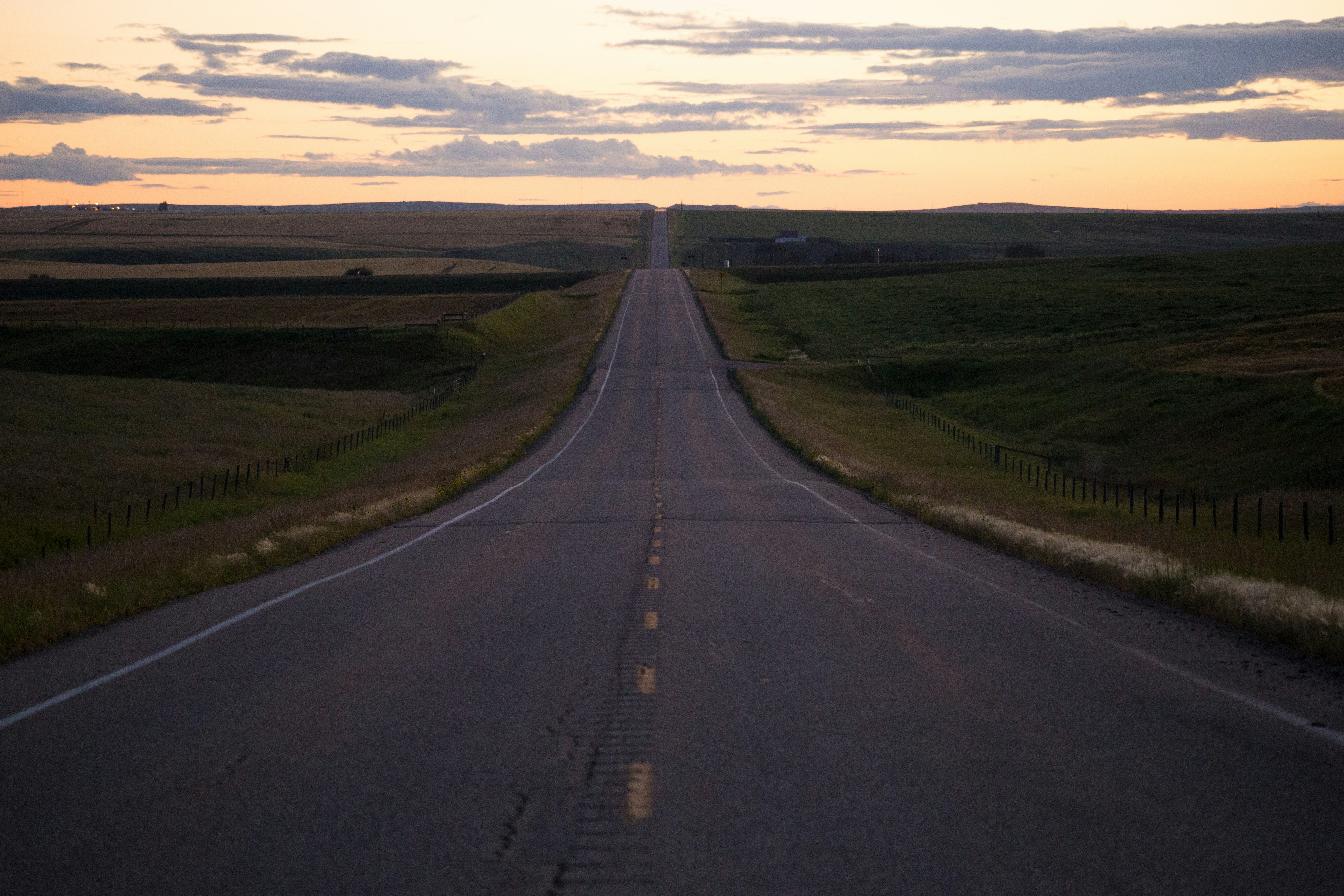 empty concrete road