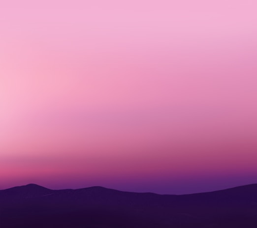 A serene landscape featuring soft purple hues and minimalistic design.