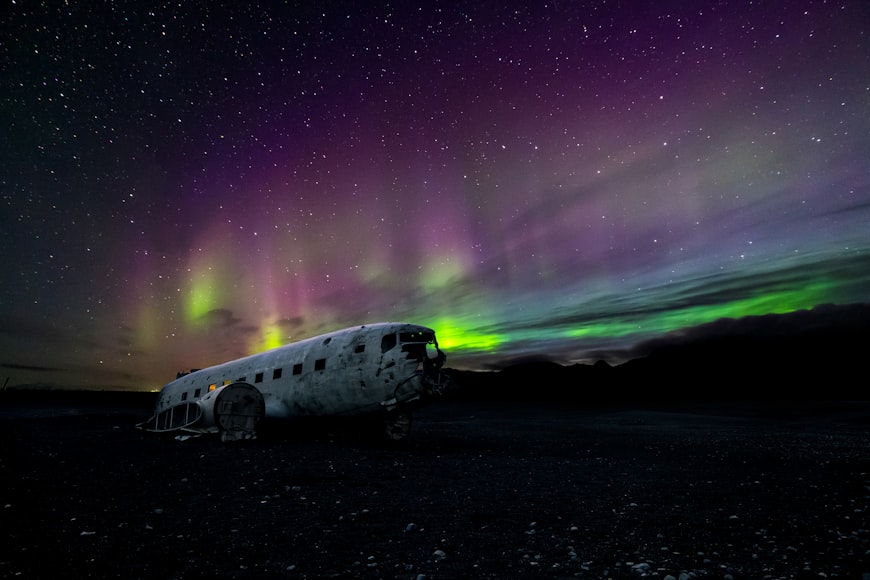 islandia zorza polarna northen lights aurora borealis