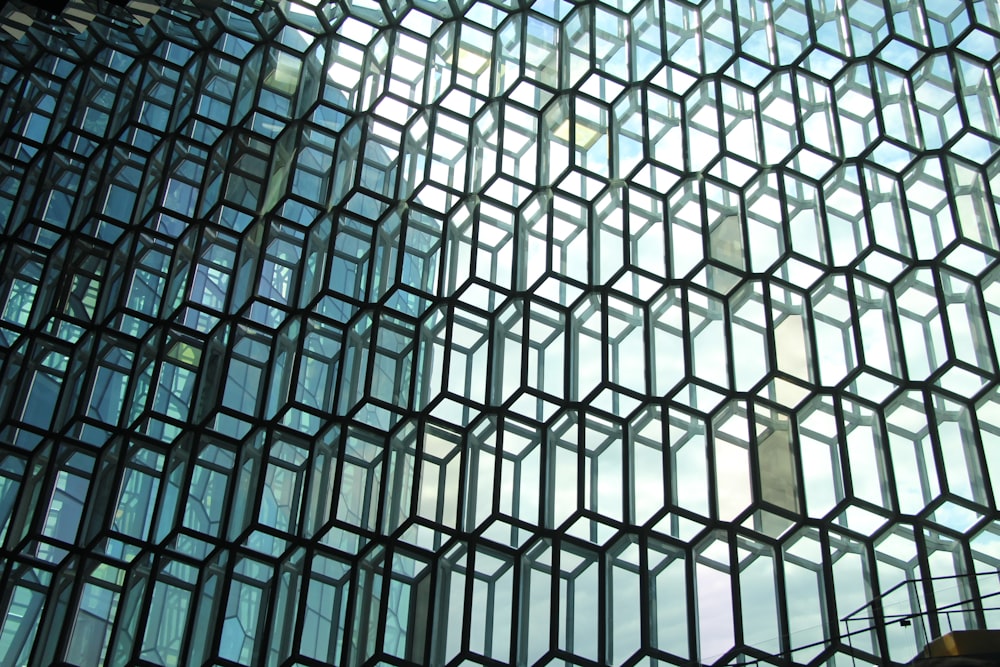 Rectangle cube shaped 3D windows.