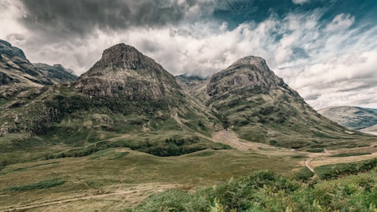 green rocky mountain in Glen Coe United Kingdom