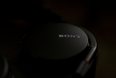 A close-up of a sleek wireless headphone model with modern features.