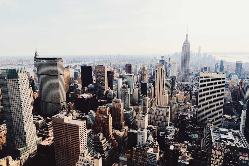 aerial view of city during daytime