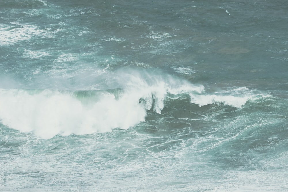 vague grise de l’océan pendant la journée