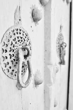 Close-up of a beautifully crafted armored door installed in a stylish Alicante residence.