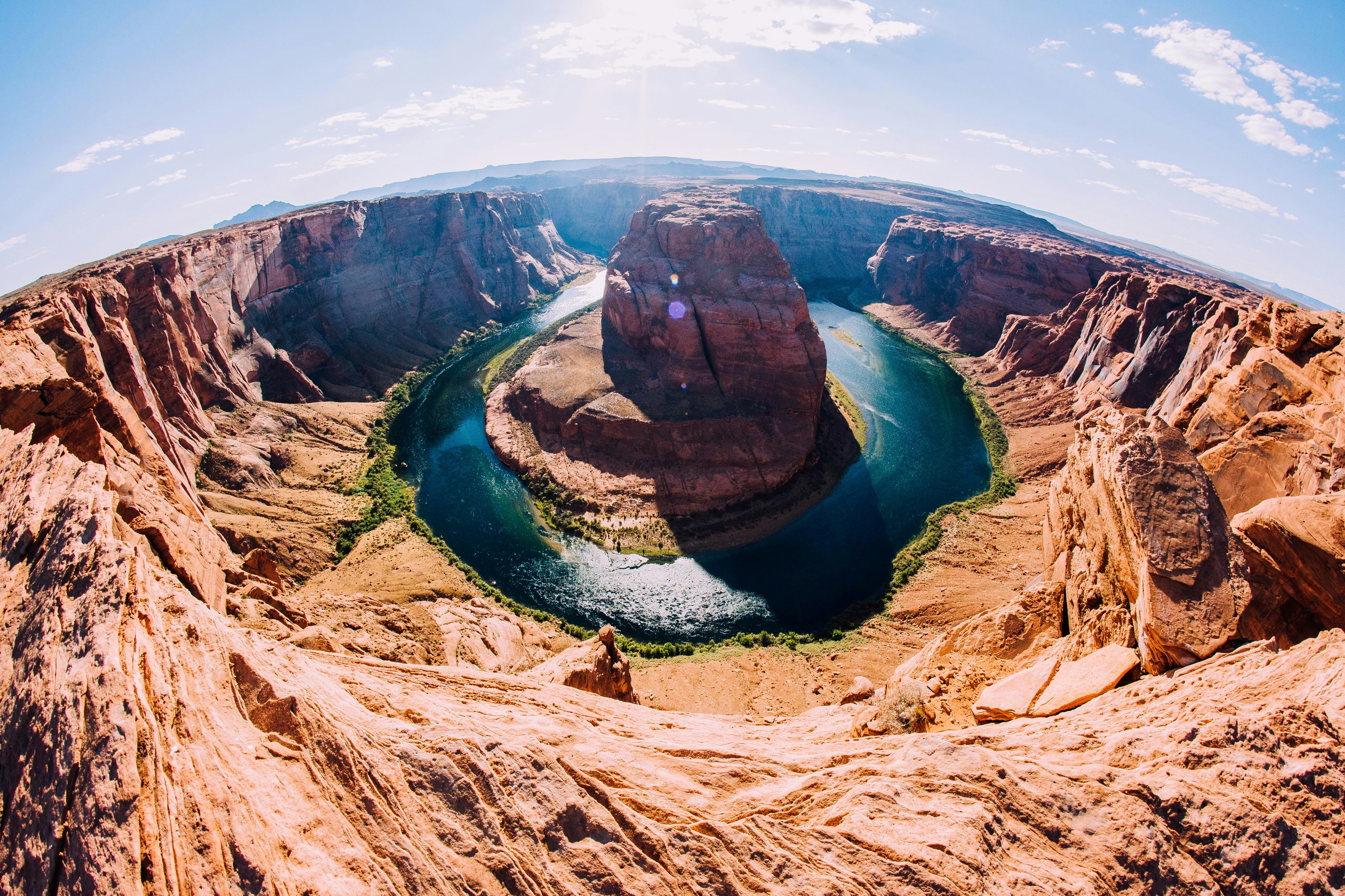 aerial photography of Grand Canyon