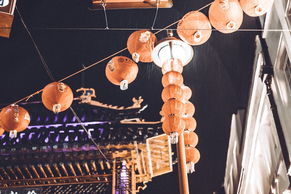 low angle view of Chinese lantern