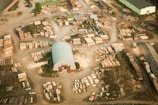 aerial view of wood lot