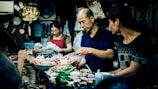 A close-up of traditional food being prepared at a local market in Eskipazar.