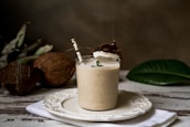 smoothie filled glass cuo