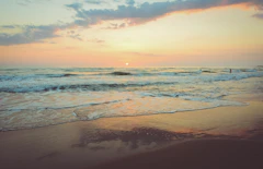Family-friendly beach shoreline