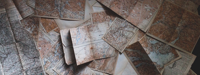 maps lying on the floor