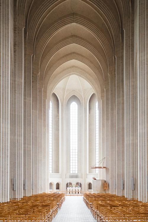 Meditation hall with candles